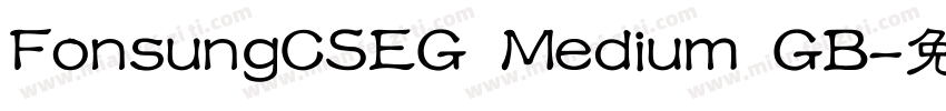 FonsungCSEG Medium GB字体转换